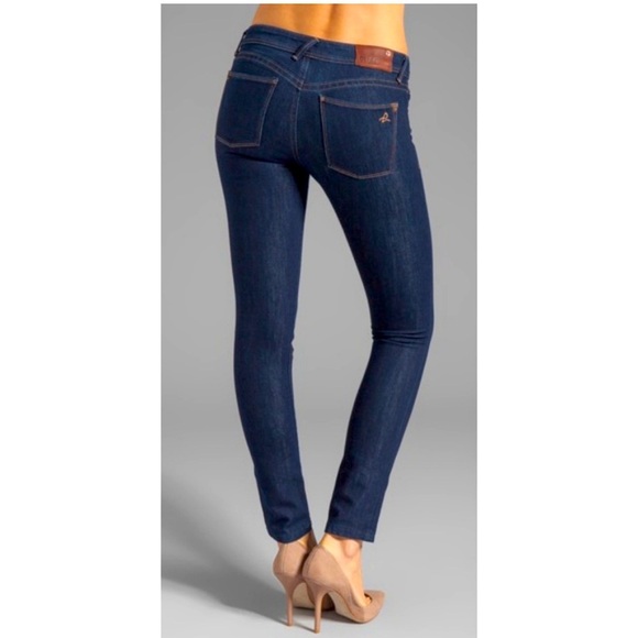 DL1961 Amanda Skinny Jean in Raleigh 4Way Stretch 27 Dark Blue - Picture 14 of 14